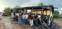  Ônibus escolares incendiados prejudicam transporte de estudantes